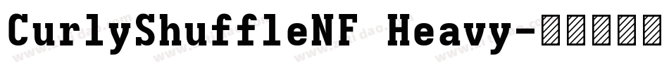 CurlyShuffleNF Heavy字体转换